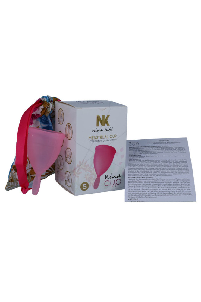 NINA KIKÍ - COPPA MESTRUALE ROSA - TAGLIA S