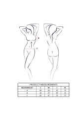 PASSION - BELISSANA REGGISENO + PERIZOMA BORDEAUX L/XL