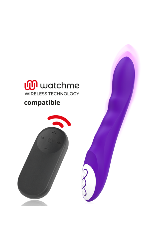 GALATEA - DANTE VIBRATORE VIOLA + TELECOMANDO WATCHME