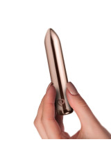 ROCKS-OFF - PROIETTILE VIBRANTE RICARICABILE ROSA DORATA