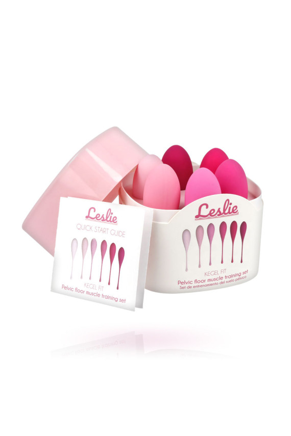 LESLIE - SET PER ALLENAMENTO MUSCOLI PELVICI  KEGEL FIT 6 PEZZI