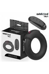 ADDICTED TOYS - ANELLO PER IL PENE VIBRANTE CON EFFETTO RISCALDANTE E TELECOMANDO