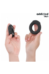 ADDICTED TOYS - ANELLO PER IL PENE VIBRANTE CON EFFETTO RISCALDANTE E TELECOMANDO