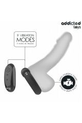 ADDICTED TOYS - ANELLO PER IL PENE VIBRANTE CON EFFETTO RISCALDANTE E TELECOMANDO