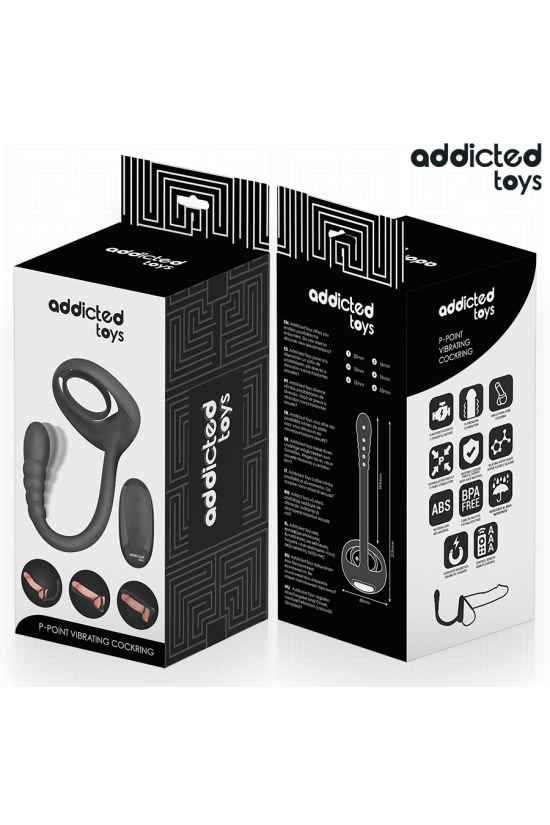 ADDICTED TOYS - ANELLO VIBRANTE PER IL PENE CON TELECOMANDO P-SPOT