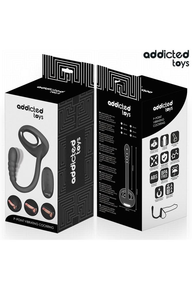 ADDICTED TOYS - ANELLO VIBRANTE PER IL PENE CON TELECOMANDO P-SPOT