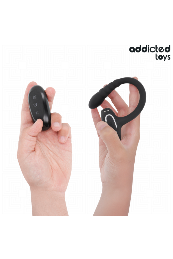 ADDICTED TOYS - ANELLO VIBRANTE PER IL PENE CON TELECOMANDO P-SPOT