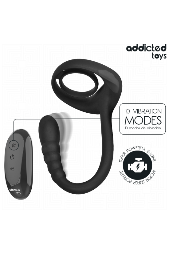 ADDICTED TOYS - ANELLO VIBRANTE PER IL PENE CON TELECOMANDO P-SPOT