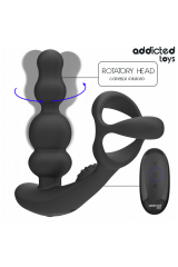 ADDICTED TOYS - MASSAGGIATORE PROSTATICO ROTANTE CON TELECOMANDO