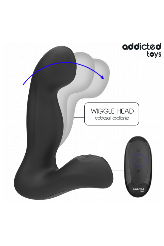 ADDICTED TOYS - MASSAGGIATORE PROSTATICO OSCILLANTE CON TELECOMANDO IN MODALITÀ PULSAZIONE