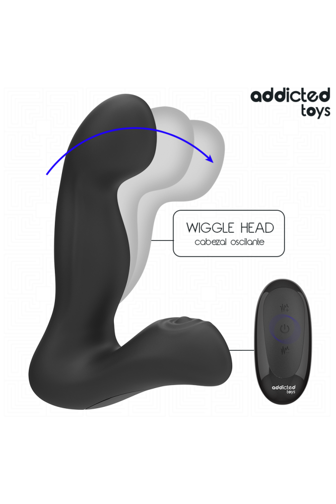 ADDICTED TOYS - MASSAGGIATORE PROSTATICO OSCILLANTE CON TELECOMANDO IN MODALITÀ PULSAZIONE