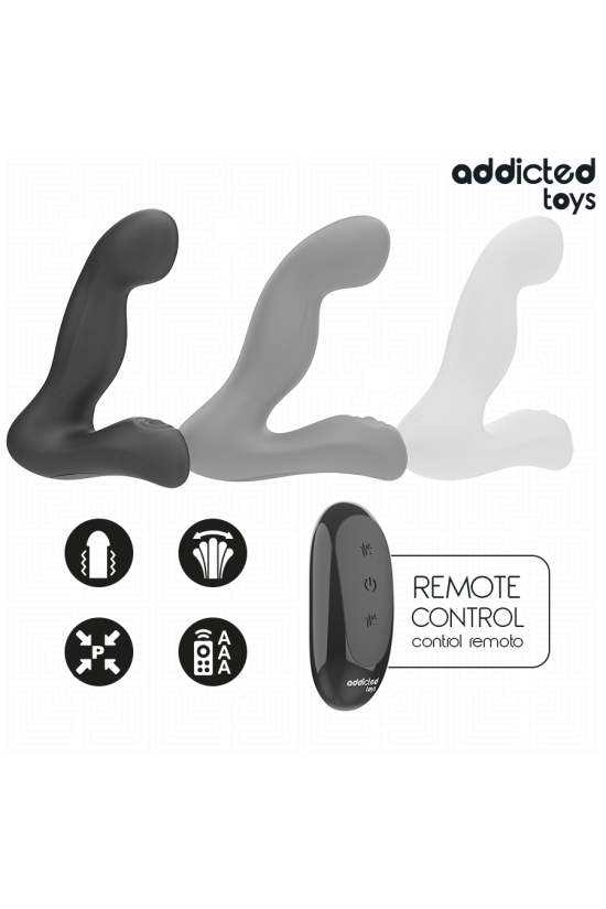 ADDICTED TOYS - MASSAGGIATORE PROSTATICO OSCILLANTE CON TELECOMANDO IN MODALITÀ PULSAZIONE