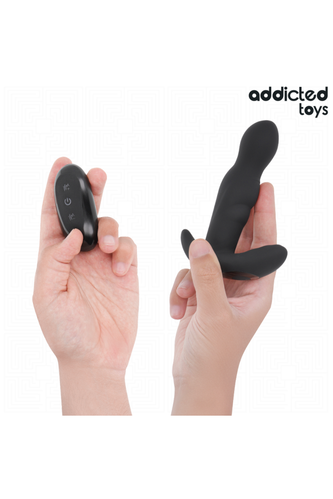 ADDICTED TOYS - TAPPO ANALE ROTANTE E VIBRANTE CON TELECOMANDO