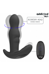 ADDICTED TOYS - TAPPO ANALE ROTANTE E VIBRANTE CON TELECOMANDO