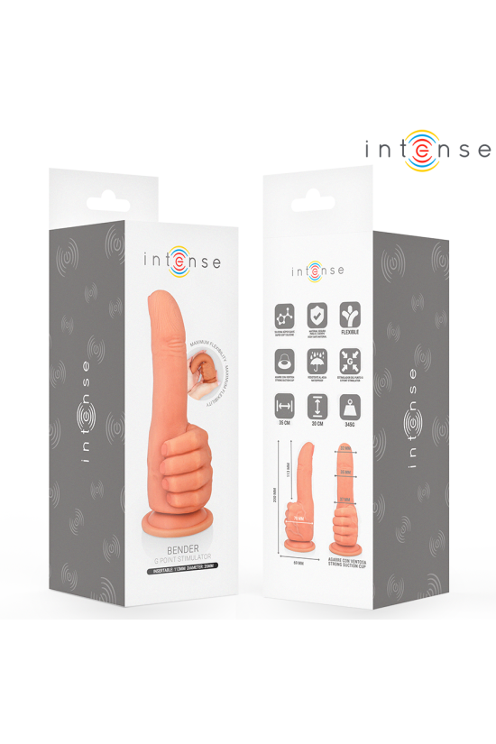 INTENSE - BENDER STIMOLATORE PUNTO G FLESSIBILE MANO 11