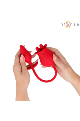 INTENSE - MELANIE STIMOLATORE DOPPIO PER CLITORIDE CON LINGUA A ZIGZAG