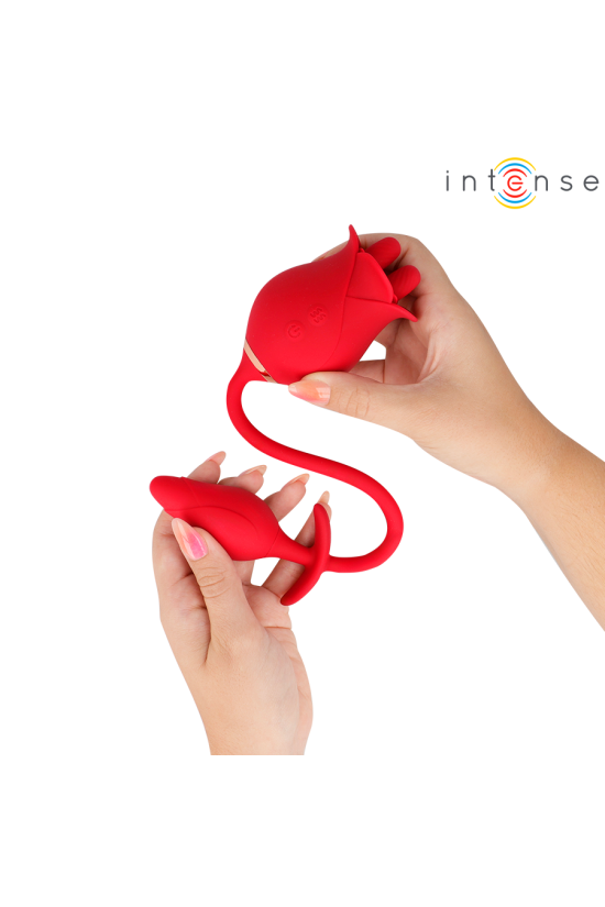 INTENSE - MELANIE STIMOLATORE DOPPIO PER CLITORIDE CON LINGUA A ZIGZAG