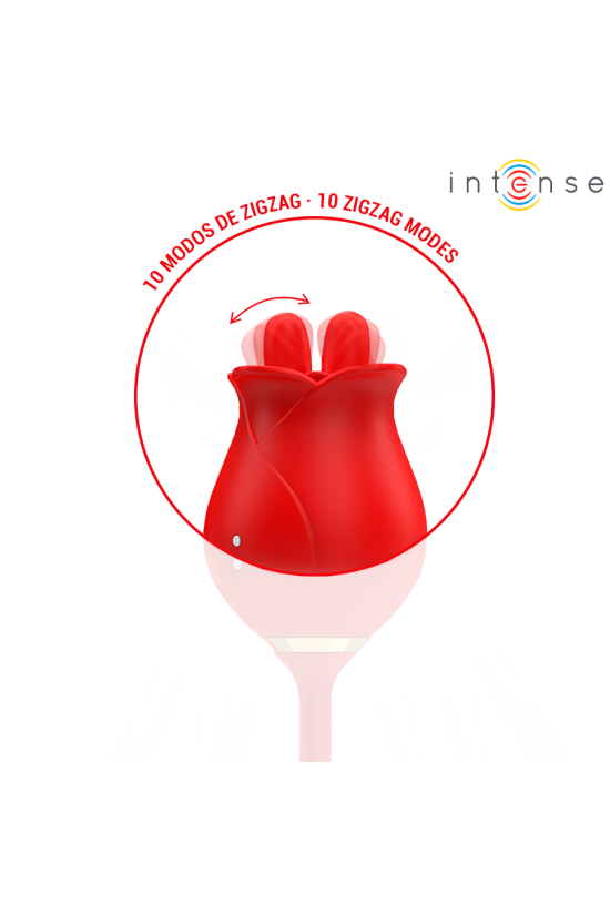 INTENSE - MELANIE STIMOLATORE DOPPIO PER CLITORIDE CON LINGUA A ZIGZAG