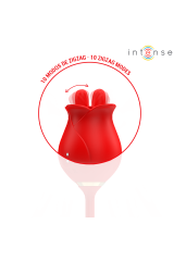 INTENSE - MELANIE STIMOLATORE DOPPIO PER CLITORIDE CON LINGUA A ZIGZAG