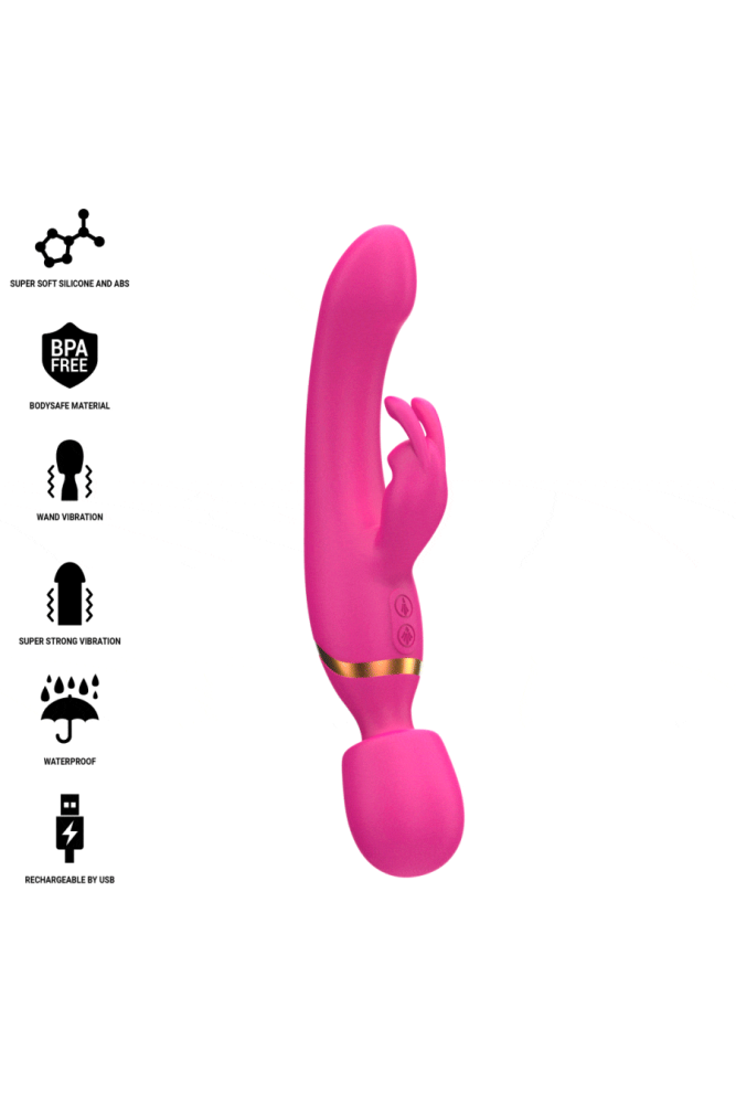 INTENSE - WINONA DOPPIO VIBRATORE CONIGLIO E BACCHETTA