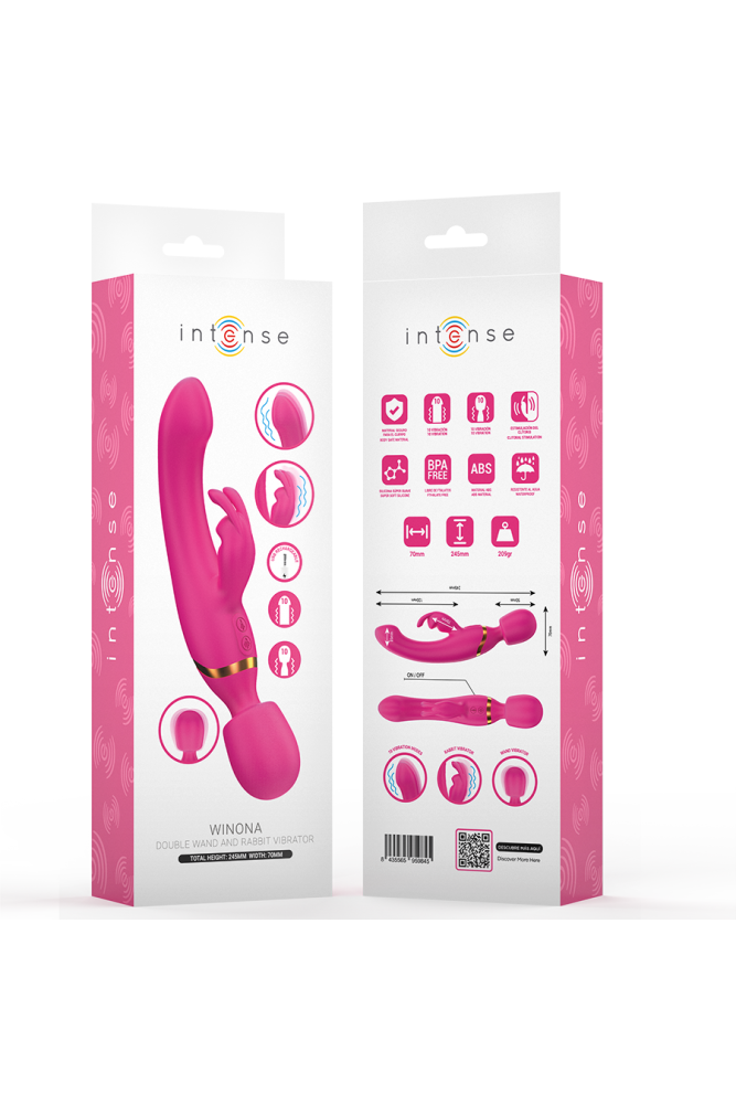 INTENSE - WINONA DOPPIO VIBRATORE CONIGLIO E BACCHETTA