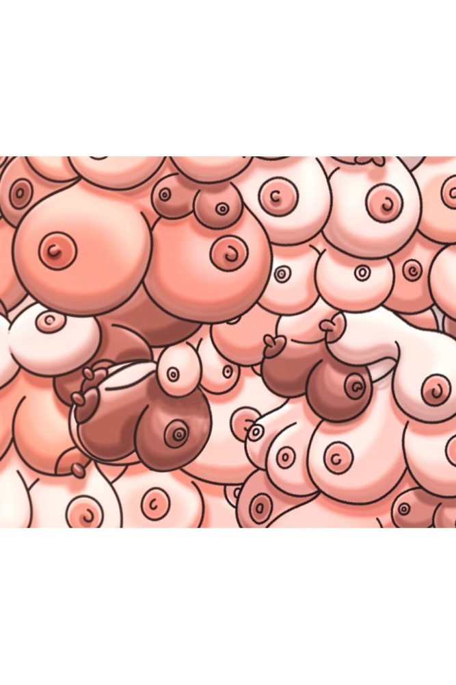 DIABLO PICANTE - TAPPETINO PER MOUSE COLORATO CON DESIGN DI TETTE