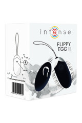INTENSE - UOVO VIBRANTE FLIPPY II CON TELECOMANDO NERO