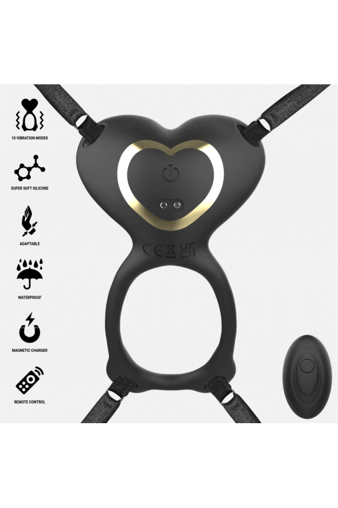 IBIZA - VIBRATORE DI COPPIA CON TELECOMANDO A CUORE