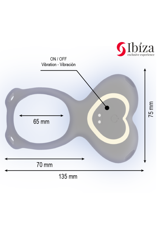 IBIZA - VIBRATORE DI COPPIA CON TELECOMANDO A CUORE