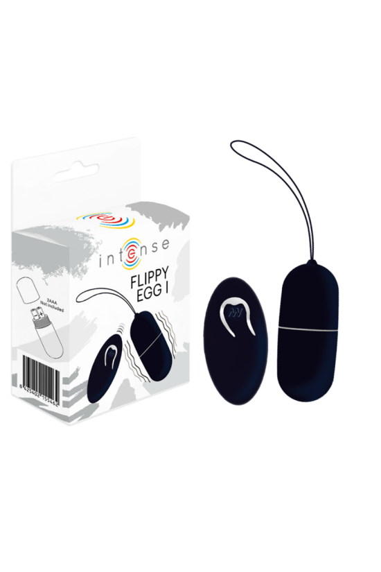 INTENSE - FLIPPY I UOVO VIBRANTE CON TELECOMANDO NERO
