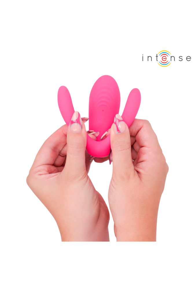 INTENSE - JULIA DOPPIO VIBRATORE STIMOLATORE A MORSETTO CON TELECOMANDO