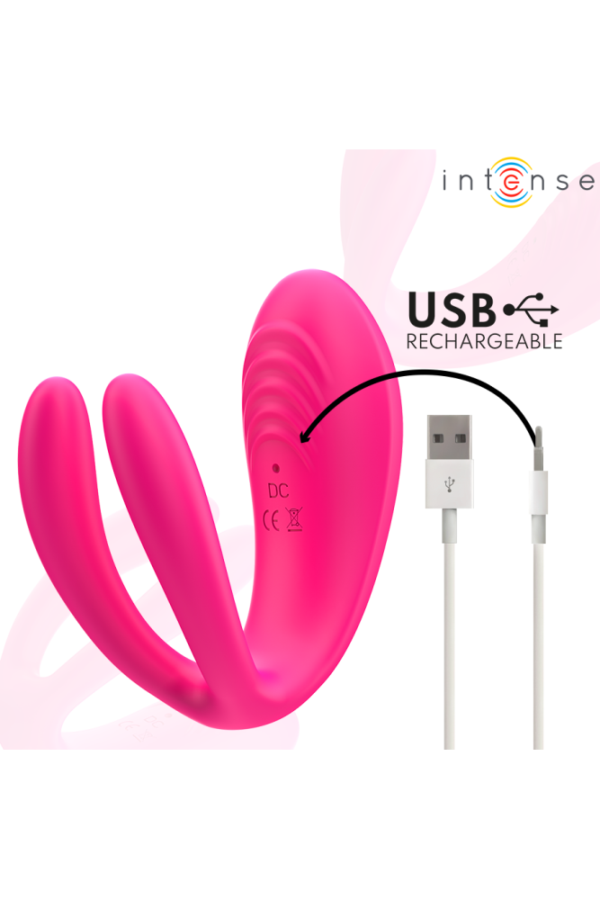 INTENSE - JULIA DOPPIO VIBRATORE STIMOLATORE A MORSETTO CON TELECOMANDO