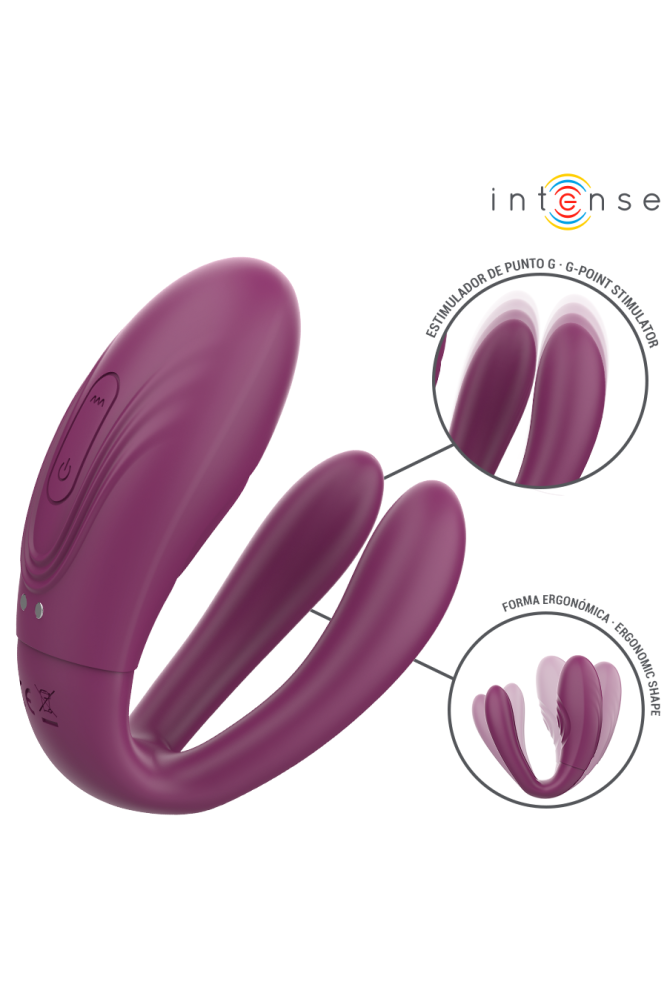 INTENSE - STIMOLATORE A MORSETTO CON VIBRAZIONE E TAPPING SANDRA CON TELECOMANDO