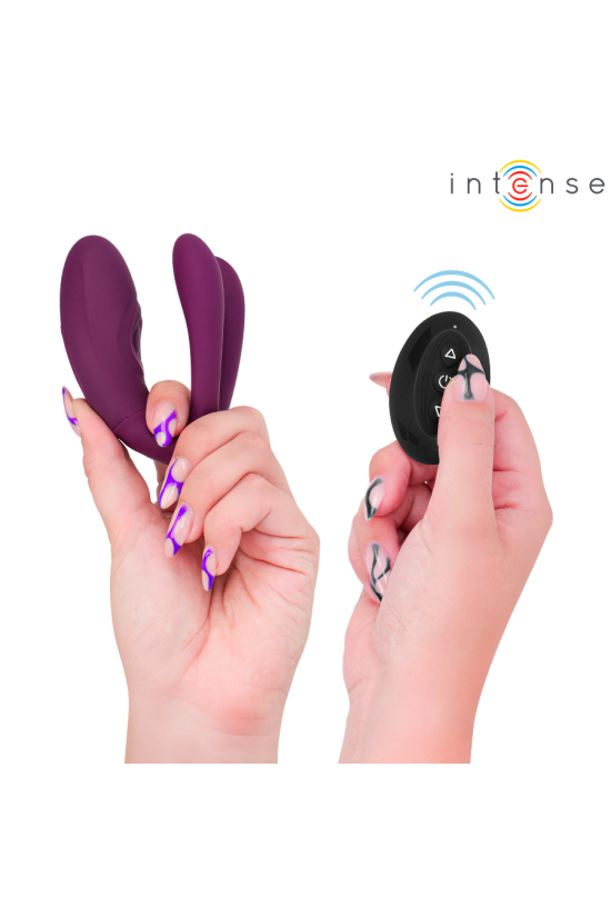 INTENSE - STIMOLATORE A MORSETTO CON VIBRAZIONE E TAPPING SANDRA CON TELECOMANDO
