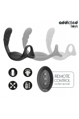 ADDICTED TOYS - ANELLO PER IL PENE PROSTATICO DOPPIO CON TELECOMANDO