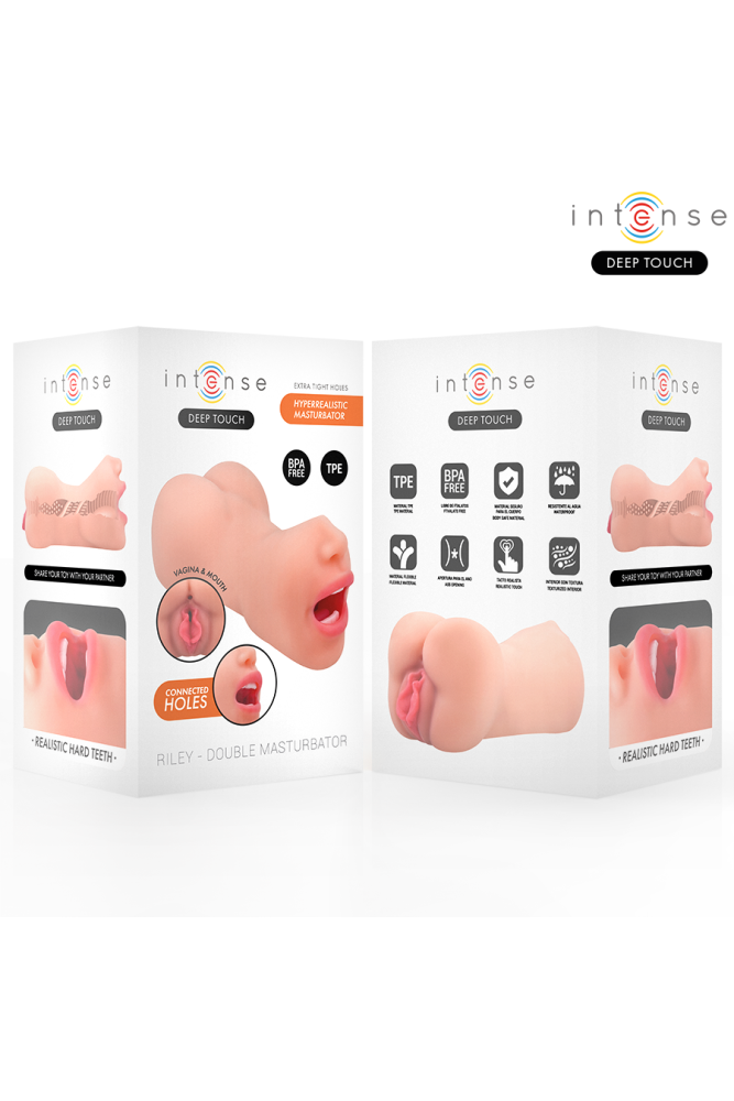 INTENSE DEEP TOUCH - MASTURBATORE RILEY A DOPPIA BOCCA E VAGINA