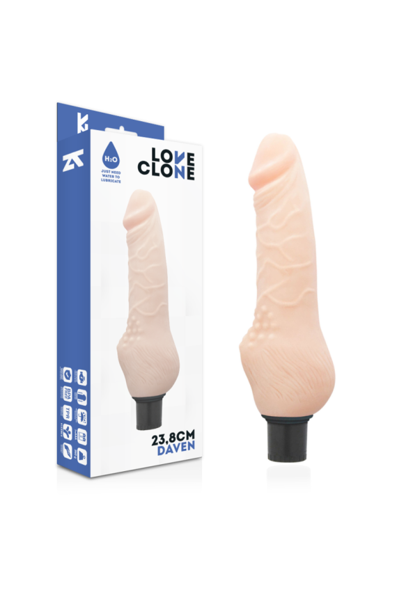 LOVECLONE - DAVEN AUTOLUBRIFICAZIONE REALISTICA 23.8 CM -O- 3.8 CM