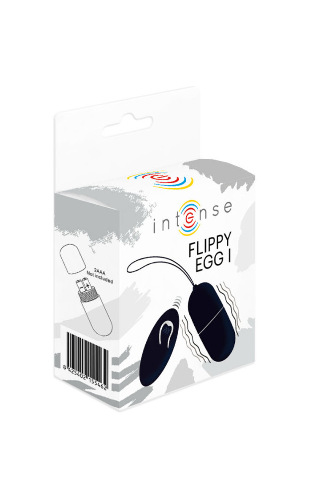 INTENSE - FLIPPY I UOVO VIBRANTE CON TELECOMANDO NERO