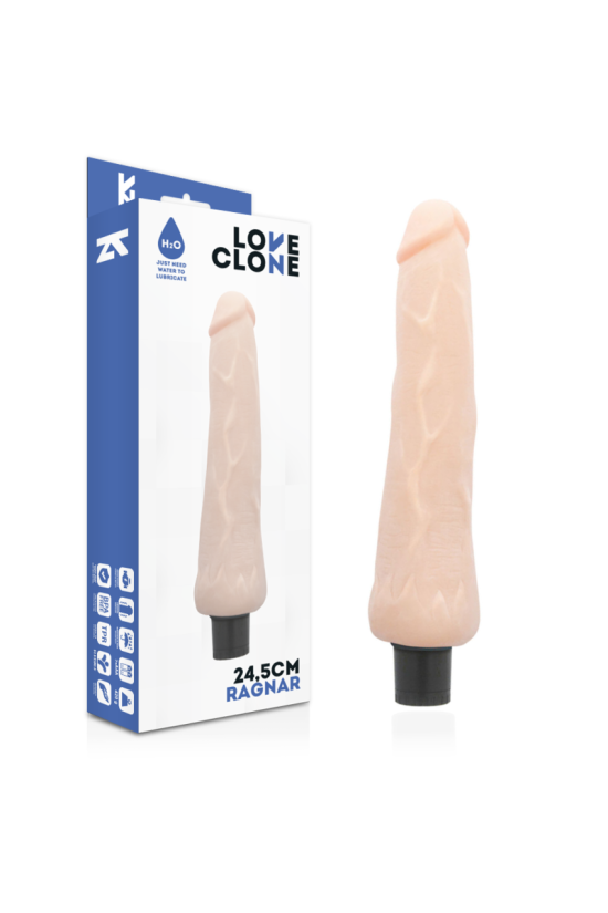 LOVECLONE - VIBRATORE AUTOLUBRIFICANTE RAGNAR 24.5 CM -O- 3.5 CM