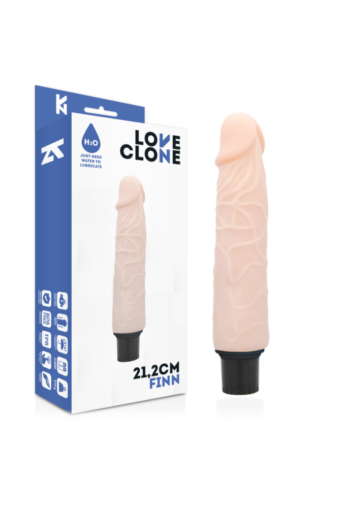 LOVECLONE - VIBRATORE AUTOLUBRIFICANTE FINN 21.2 CM -O- 3.8 CM