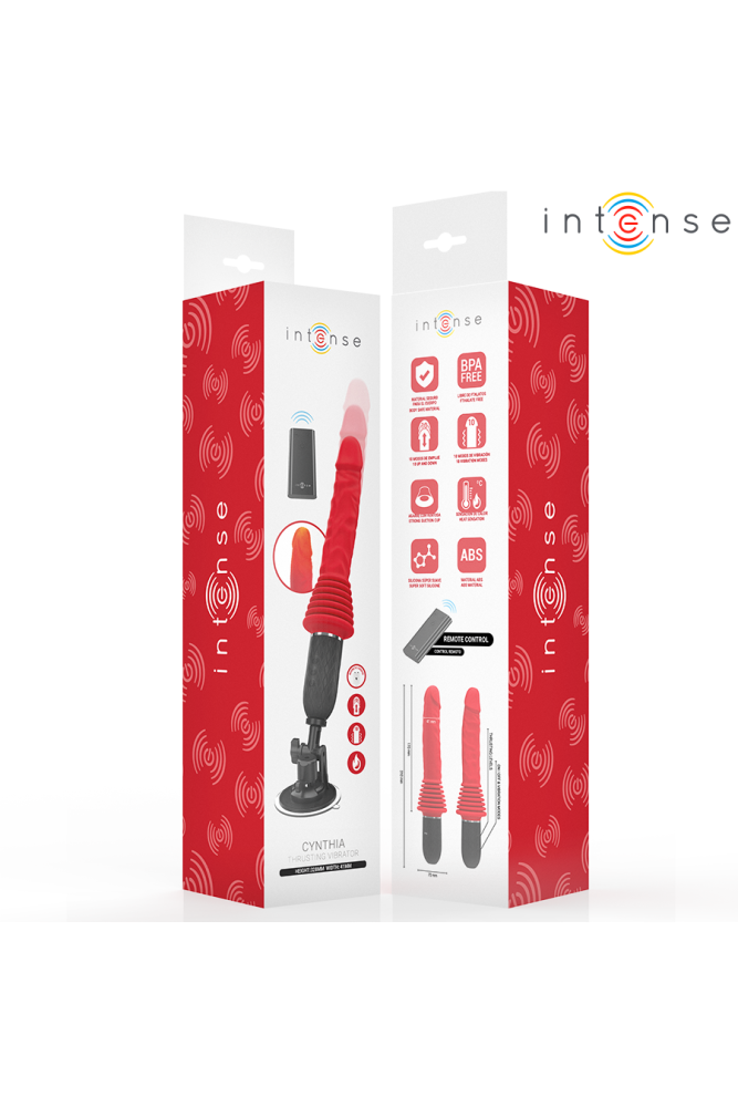 INTENSE - CYNTHIA VIBRATORE A SPINTA CON TELECOMANDO E CALORE