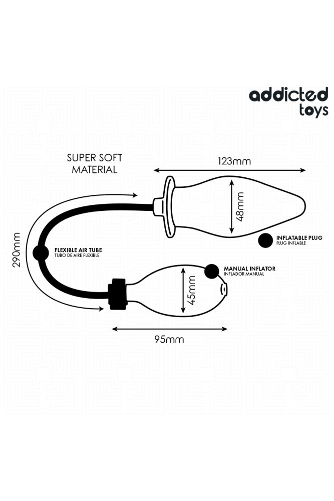 ADDICTED TOYS - PLUG ANAL INFLABLE MODELO 1