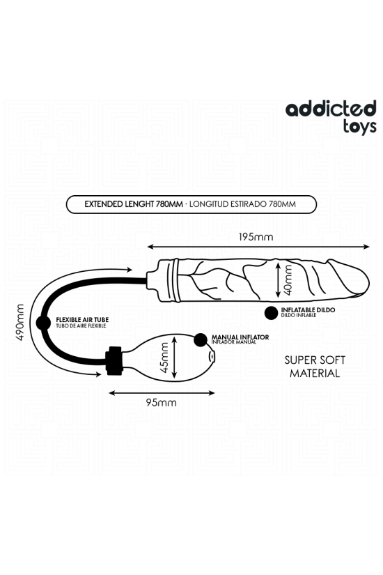 ADDICTED TOYS - DILDO INFLABLE MODELO 2