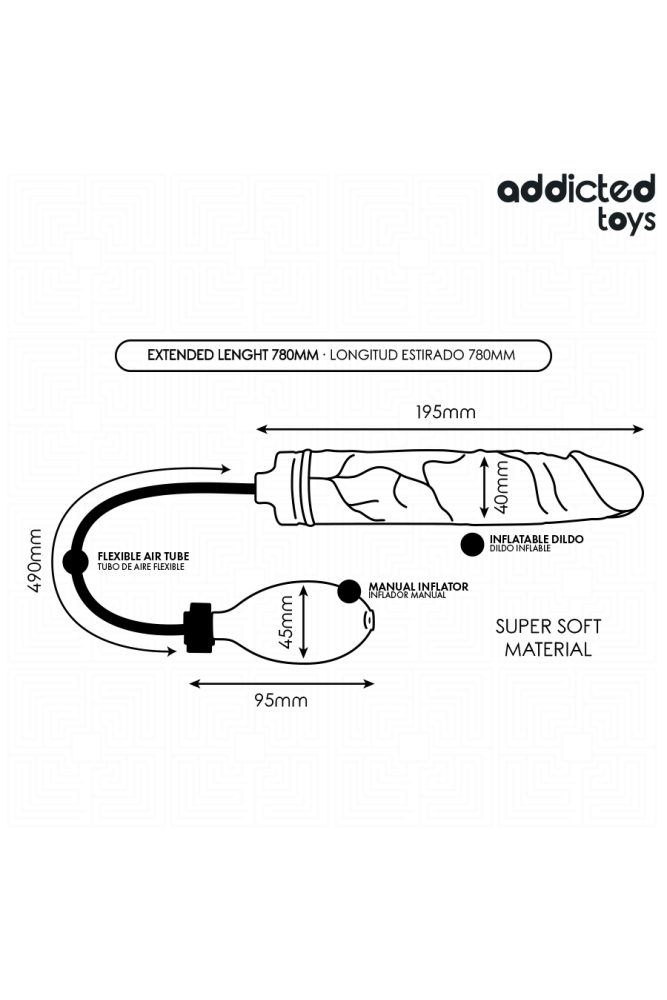 ADDICTED TOYS - DILDO INFLABLE MODELO 2