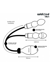ADDICTED TOYS - PLUG ANAL DOBLE INFLABLE MODELO 3