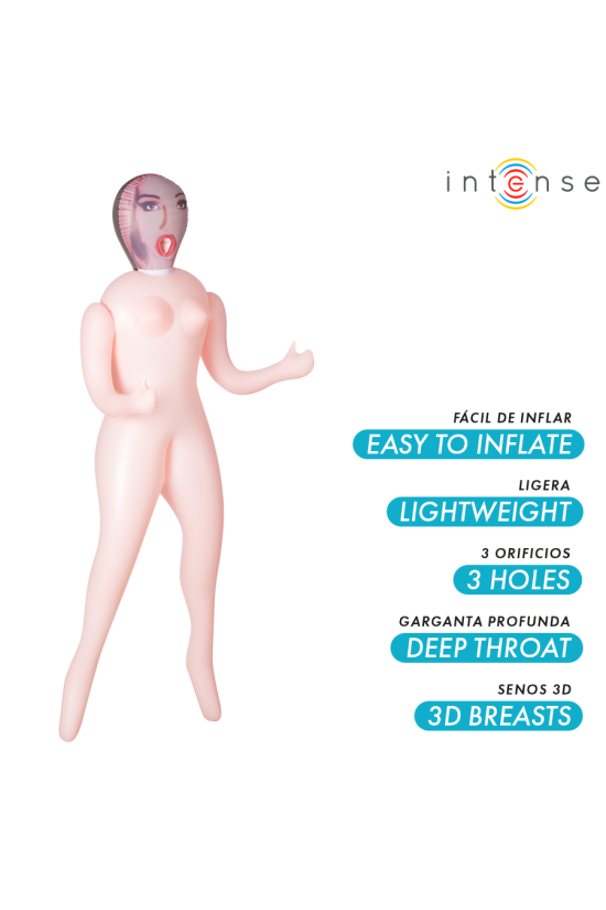 INTENSE DOLLS - MONIQUE BAMBOLA GONFIABILE CON TRE ORIFIZI