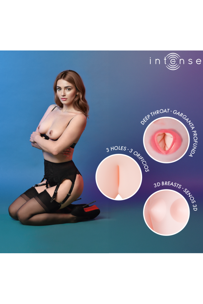 INTENSE DOLLS - MONIQUE BAMBOLA GONFIABILE CON TRE ORIFIZI