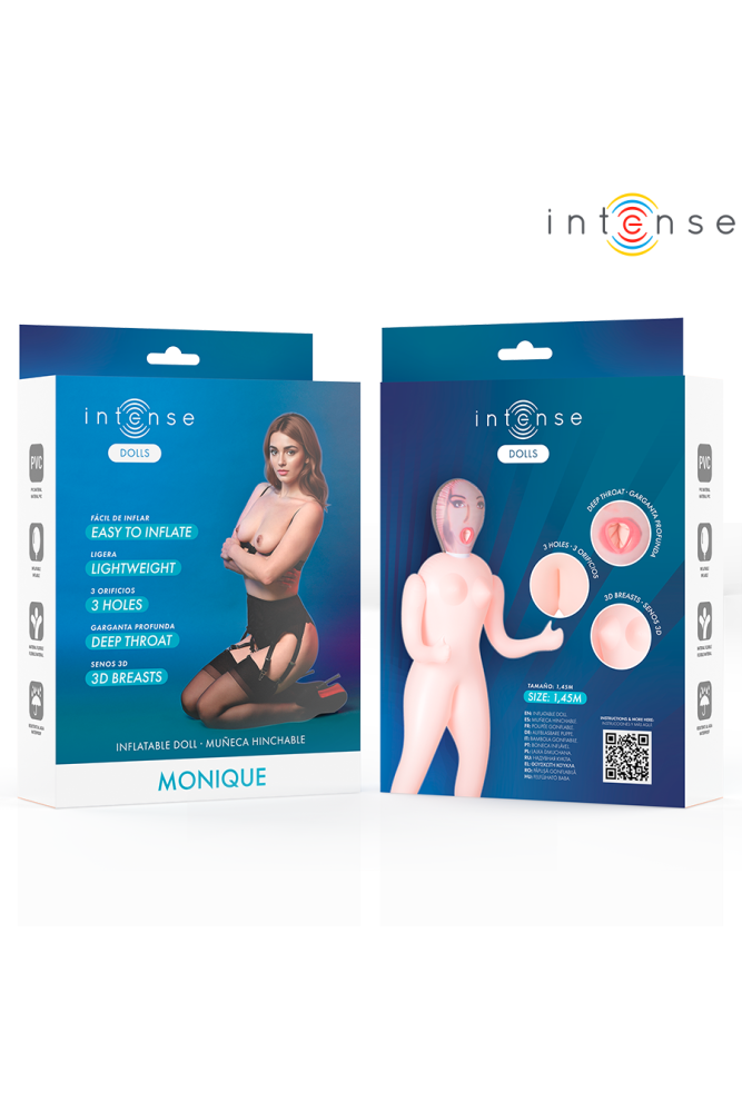 INTENSE DOLLS - MONIQUE BAMBOLA GONFIABILE CON TRE ORIFIZI