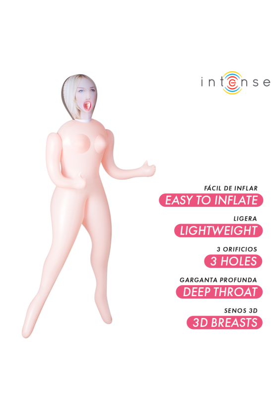 INTENSE DOLLS - BAMBOLA GONFIABILE INGRID CON TRE ORIFIZI