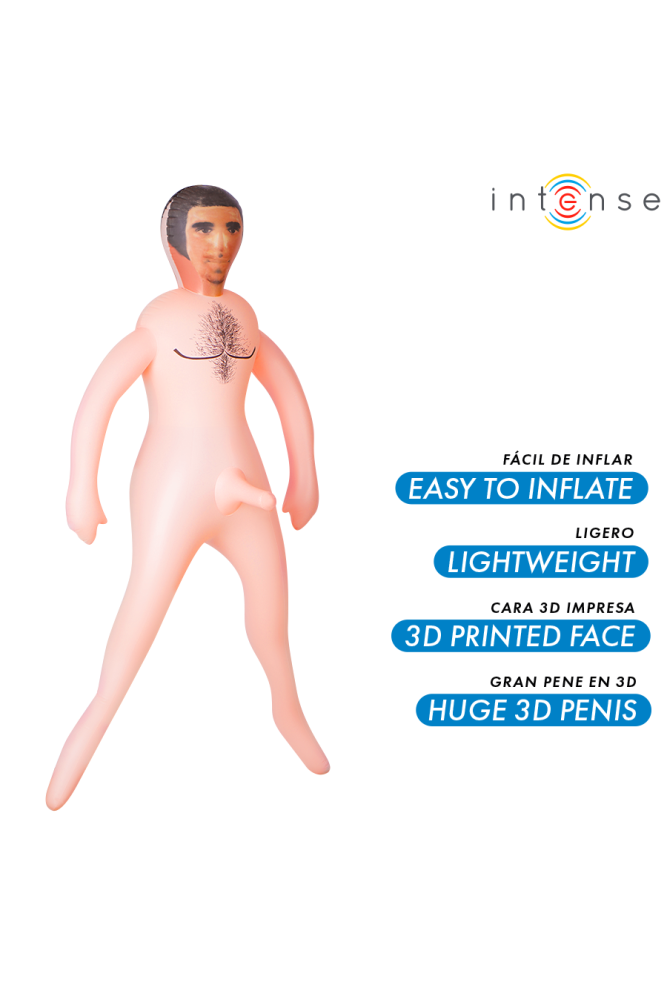 INTENSE DOLLS - BAMBOLA GONFIABILE ANTHONY CON PENE 3D